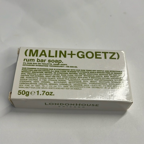 Malin + Goetz Rum Bar Soap 50g 1.7oz New - Picture 1 of 2